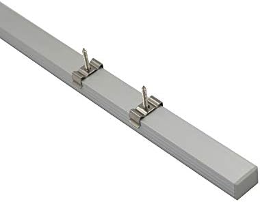 hunhun 10-Pack 3.3ft/1Meter Plus-Size U Shape LED Aluminum Channel System with Milky Cover, End Caps and Mounting Clips, Aluminum Profile for LED Strip Light, Special for Philips Hue Strip - Image 7