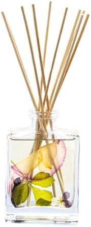 Rosy Rings Botanical Reed Diffuser 4oz - Lasts 4-6 Months Aromatherapy Notes of Amber, Cedarwood, Oud, Rose, & Red Peony Long Lasting Floral Luxurious Home Fragrance Decor Gifts (Blushing Rosewood) by RosyRings