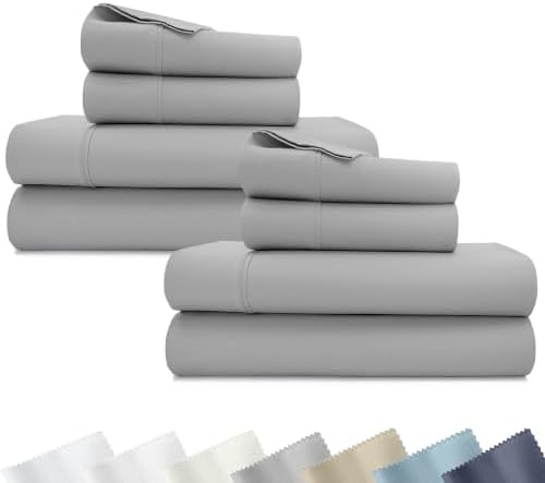 California Design Den 2-Pack 100% Cotton Sateen Full Bedsheets Set by CaliforniaDesignDen