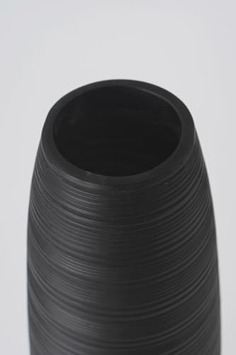 Leewadee Decorative Tall Floor Vase for Living Room Decor, 34 inches, Black, Resin - Image 5