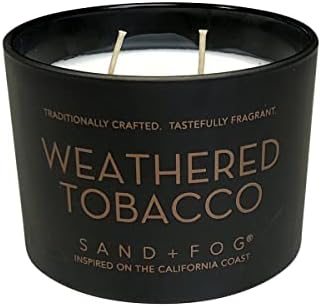 Sand + Fog Scented Candle - Weathered Tobacco – Additional Scents and Sizes – 100% Cotton Lead-Free Wick - Luxury Air Freshening Jar Candles - Perfect Home Decor – 12oz - Image 2