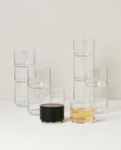 Lenox Tuscany Classics Stackable Glass Tumblers, 12-Piece Set - Image 3