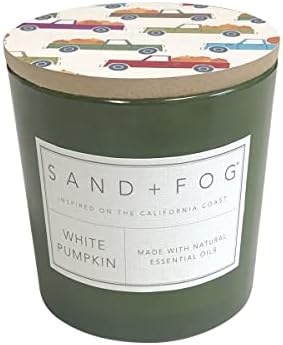 Sand + Fog Scented Candles - White Pumpkin - Additional Scents and Sizes - 3 Wicks 100% Cotton Lead-Free - Luxury Air Freshening Jar Candles - Perfect Home Decor - 21 oz by SandFogHome