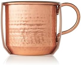 Thymes Simmered Cider Copper Candle, Warm and Spicy Apple Scented for Home, Notes of Apple, Clove, and Cardamom, Premium Gifts for Women & Men, Fall Decor (Copper Cup, 10 Oz) by Unknown