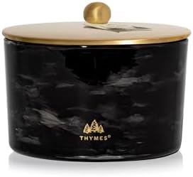 Thymes Noir Woods Scented Candles for Home Decor – Notes of Fresh Evergreen, Smoky Wood & Golden Amber – Luxury Home Fragrance Gifts for Women & Men – Burns Up to 38 Hrs (Large 3 Wick Candle, 18 oz) by Unknown