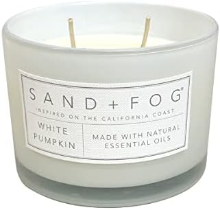 Sand + Fog Scented Candle - White Pumpkin – Additional Scents and Sizes – 100% Cotton Lead-Free Wick - Luxury Air Freshening Jar Candles - Perfect Home Decor – 12oz - Image 2