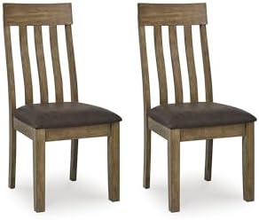 Signature Design by Ashley Vallister Dining Chairs Set of 2, Light Brown by Unknown