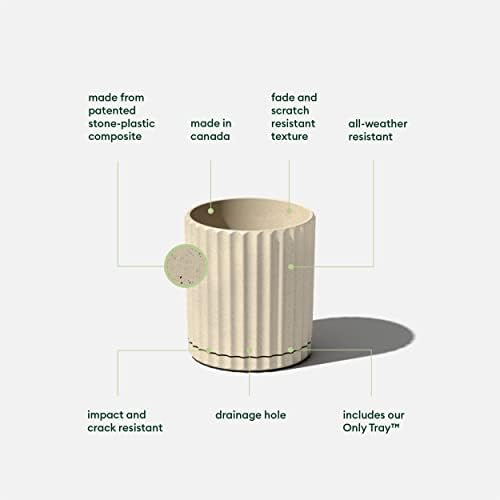 Veradek Demi Series Demi 6" Planter w/Tray, Sand - Image 2