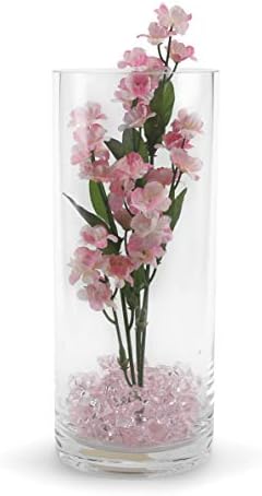 WGVI Quality Thick Weighted Clear Cylinder Glass Vases, 4"W x 10"H, Flower Arrangement Floating Candle Holders Wedding Centerpieces Terrarium Planter Floral Storage Container, Bulk Wholesale, 12 Pcs - Image 4