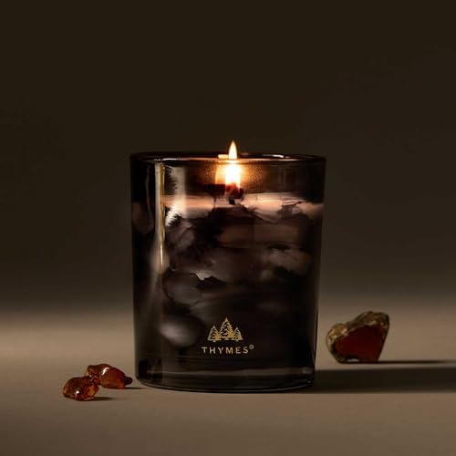 Thymes Noir Woods Scented Candles for Home Decor – Notes of Fresh Evergreen, Smoky Wood & Golden Amber – Luxury Home Fragrance Gifts for Women & Men – Burns Up to 40 Hrs (Boxed Votive Candle, 6.5 oz) - Image 2