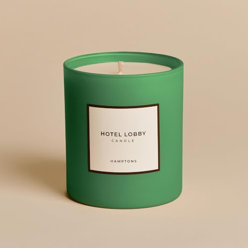 Hotel Lobby Hamptons Candle Luxury Hand-Poured 9.75oz Soy Wax with Green Tomato, Basil, Mint, Geranium, Rosewater Paraffin-Free Infused with Essential Oils 65-Hour Clean Non-Toxic Burn - Image 2