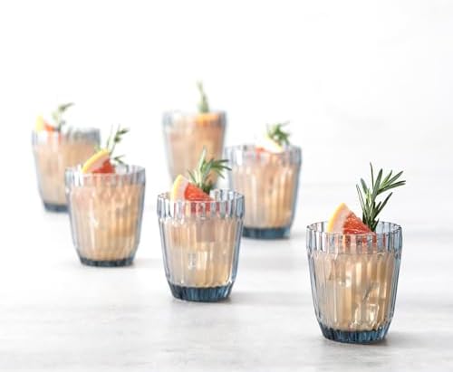 Fortessa Archie Glass Drinkware, Double Old Fashioned (Set of 6), 12.5 Ounce, Dusk Gray - Image 3