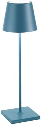 Zafferano, Poldina Pro Mini, Rechargeable Cordless Lamp, Avio Blue by ZafferanoLightingTableware