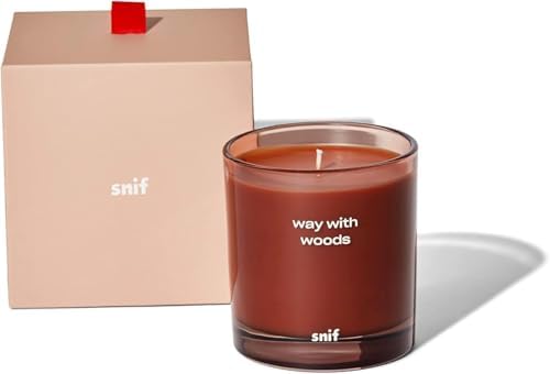 Way with Woods Luxury Scented Candle by Snif, Inviting and Crisp Scent, 200+ Hours, 100% Cotton Fiber Wicks, Soy Wax Blend, Non-Toxic, Vegan, 50 oz - Image 2