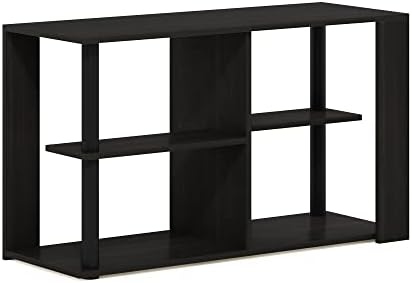 Furinno Romain Narrow End Table with Shelves, Espresso/Black - Image 5