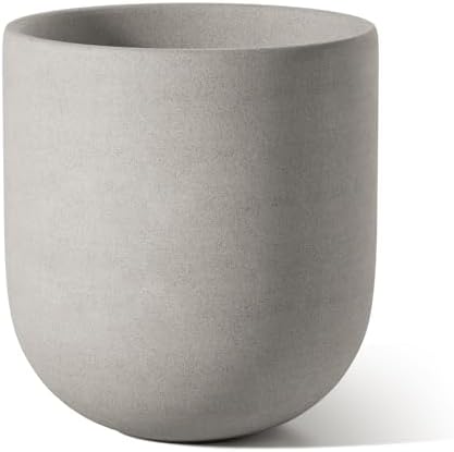 LE TAUCI 6 Inch Ceramic Plant Pot, Small Indoor Planter, Neutral Gray - Image 6
