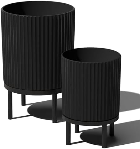 Veradek Demi Series Raised Duo Planters - Set of 2 Planters with Stands by VeradekOutdoor