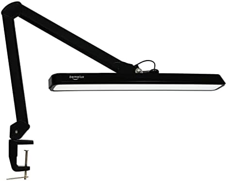 LED Architect Desk Lamp with Clamp, 30W 2500LM, Black 30CCT by bemelux