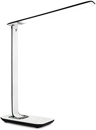 Turcom LED Desk Lamp With USB Charging Port Dimmable Touch Controls w/Color Adjustment, Eye Care Task Lamp, 5W, 1000 Lux,Multicolor by Mount-It