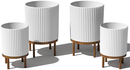 Veradek Demi Series Raised Duo Planters - Set of 2 Planters with Stands by VeradekOutdoor