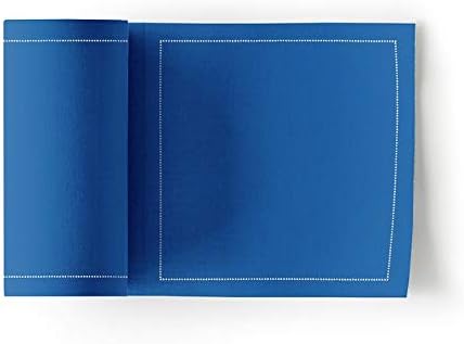 MY DRAP Cocktail Napkins, Reusable Cotton Napkins Roll 4.5 x 4.5 in (100 Napkins, Royal Blue) by MYDRAP