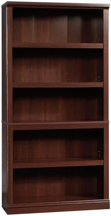 Sauder Miscellaneous Storage 5-Shelf Bookcase/ Book shelf, Select Cherry finish by SAUDER%C2%AE