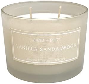 Sand + Fog Scented Candle - Vanilla Sandalwood – Additional Scents and Sizes – 100% Cotton Lead-Free Wick - Luxury Air Freshening Jar Candles - Perfect Home Decor – 12oz - Image 2