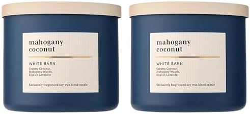 Bath & Body Works 3-Wick Candle, Mahogany Coconut, 14.5 oz, 2 Pack by BathBodyWorks