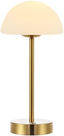 JONATHAN Y Xavier 12.5" Metal Cordless LED Table Lamp, Brass Gold by JONATHANY