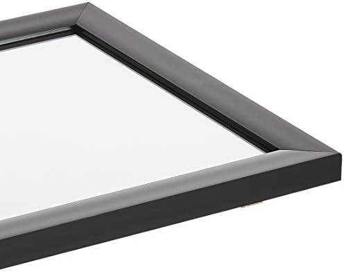 Amazon Basics Rectangular Wall Mount Mirror with Standard Trim for Bedroom, Living Room, Entryway, Hangs Horizontally or Vertically, 16 x 20 inch, Black - Image 4