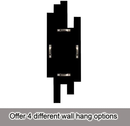 Artisan Set of 4 Silver Beveled Wall Decor Mirrors - 24x8 Inch Each, Creative Combination Design for Modern & Farmhouse Home Decor, Shatter-Resistant Glass with Wood Backing - Image 7