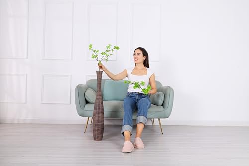 Leewadee Decorative Tall Floor Vase for Living Room Decor, 34 inches, Brown, Resin - Image 4