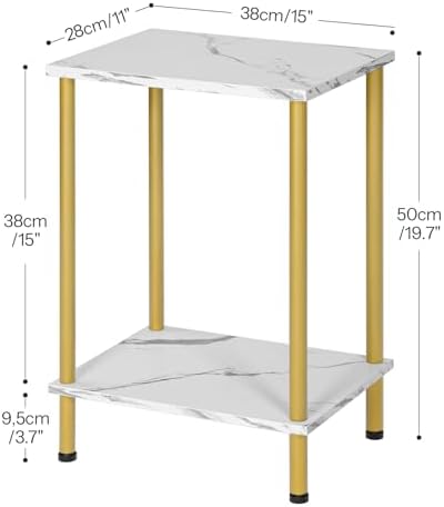 HOOBRO End Table, Small Side Table, Nightstand for Small Spaces - Image 3