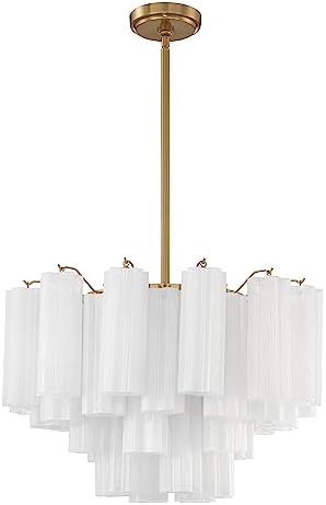 Crystorama Addis 9 Light Aged Brass Chandelier by CrystoramaLighting