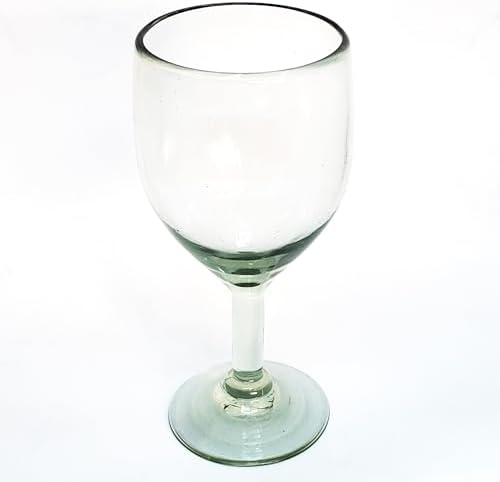 Clear 13 oz Wine Glasses (set of 6), Recycled Glass, Lead-free, Toxin-Free (13 oz Wine) - Image 2