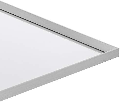 Amazon Basics Rectangular Wall Mount Mirror for Bedroom, Living Room, Entryway, 24" x 36", Peaked Trim, Nickel, Hangs Horizontally or Vertically - Image 3