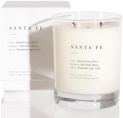 Brooklyn Candle Studio Santa Fe Classic 2 Wick Candle - Luxury Scented Candle, Vegan Soy Wax, Hand Poured in The USA, 70 Hour Slow Burn Time - 13oz - Image 2