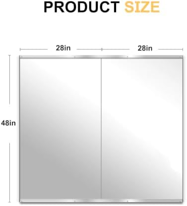 Home Gym Mirror for Wall, 48"x28"x2PCS, Workout Mirrors for Home Gym - Image 2