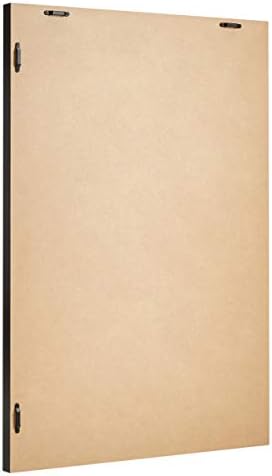 Amazon Basics Rectangular Wall Mount Mirror for Bedroom, Living Room, Entryway, Standard Trim, 20" x 28", Black - Image 2