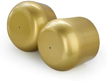 Vixdonos Gold Metal Flower Pots Brass-Toned Garden Planters, 7.1/6.3 Inch Indoor Round Succulent Containers, Pack 2 Cactus Plant Pots with Drainage Hole - Image 3