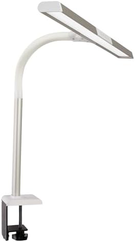 OttLite Extra Wide Area ClearSun LED Clamp Lamp, Silver by Ottlite