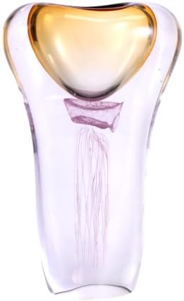 KAMMAK Glass Vase,Colored Hand Blown Decorative Vase by KAMMAK