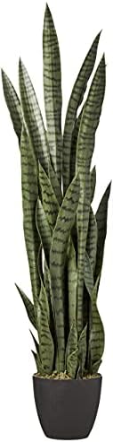 Nearly Natural 48 in Artificial Sansevieria Snake Plant with Pot by NearlyNatural