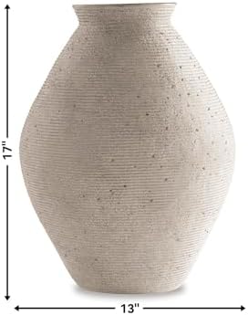 Signature Design by Ashley Hannela 17" Tall Large Rustic Polyresin Vase - Image 5