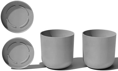 Veradek Mason Series Lima Planter & Drip Tray - Large Round Outdoor Planter by VeradekOutdoor