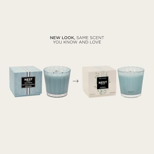 NEST New York Scented 3-Wick Candle, Driftwood & Chamomile - 21.2 oz - Up to 100-Hour Burn Time - Reusable Glass Vessel - Image 2