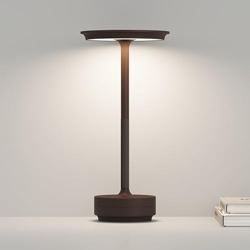 Rechargeable Cordless Table Lamp,LED Battery Operated Portable Table Light by ZTFLOS