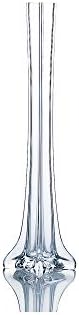 WGV Eiffel Tower Vase, Open 1", Height 16", (Multiple Sizes Choices) Clear Glass Floral Container with Sturdy Base, Flower Centerpiece for Wedding Event Home Decor, Arts Crafts, 1 Piece by WGVInternational-OpusGlassware