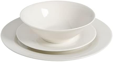 Gibson Home Zen Buffet Round 12 Piece Porcelain Chip and Scratch Resistant Dinnerware Plates and Bowls Set, Scratch & Chip Resistant - Image 5