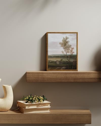 InSimSea Framed Canvas Prints Art Vintage Decor, Home Farmhouse Decor View of the Country Paintings for Wall Decorations, Rustic Bedroom Bathroom Wall Art, 8"x10" - Image 3